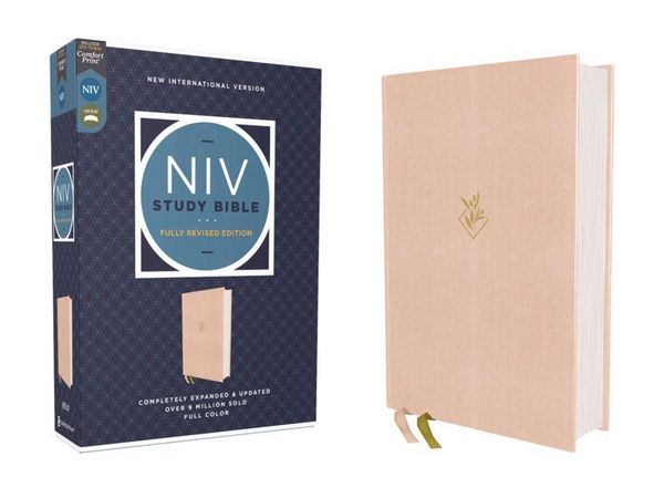 Produktbild: NIV Study Bible, Fully Revised Edition (Study Deeply. Believe Wholeheartedly.), Cloth Over Board, Pink, Red Letter, Comfort Print