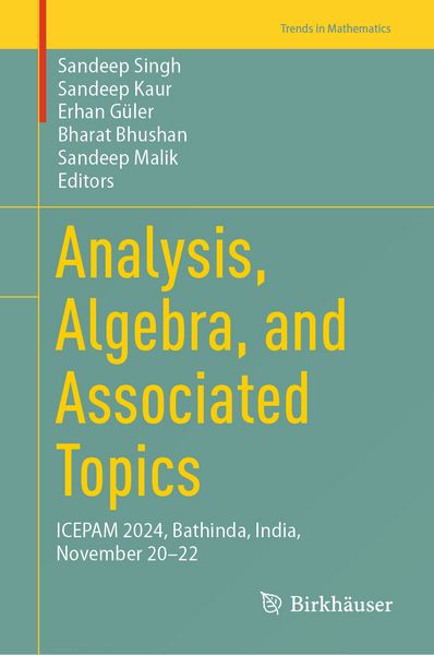 Produktbild: Analysis, Algebra, and Associated Topics