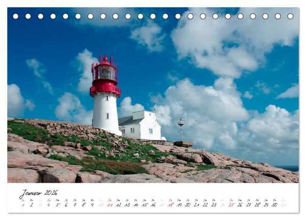 Produktbild: Leuchtt&uuml;rme PUR (Tischkalender 2026 DIN A5 quer), CALVENDO Monatskalender