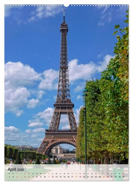 Produktbild: Eiffelturm - Ikone der Architektur, Ikone der Ingenieurskunst (hochwertiger Premium Wandkalender 2026 DIN A2 hoch), Kunstdruck in Hochglanz