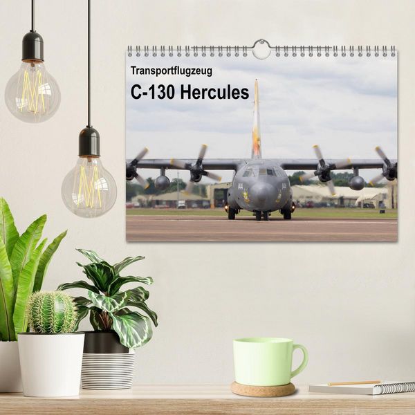 Produktbild: Transportflugzeug C-130 Hercules (Wandkalender 2026 DIN A4 quer), CALVENDO Monatskalender