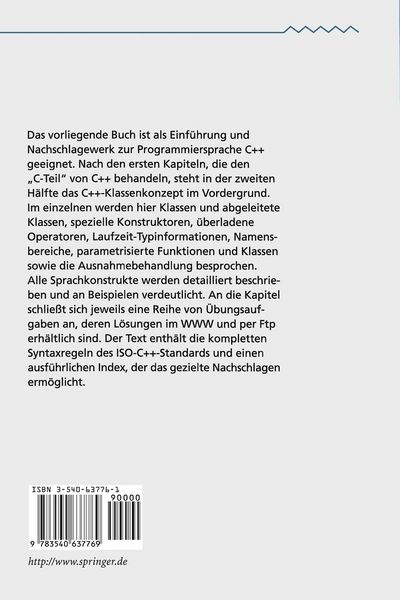 Produktbild: Programmieren in C++