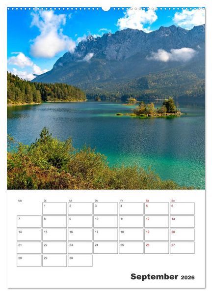 Produktbild: Oberbayerische Alpen (Wandkalender 2026 DIN A2 hoch), CALVENDO Monatskalender