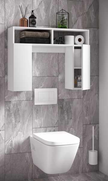 Produktbild: Holz Wandregal &Uuml;berbau WC Bad Regal Tinol S