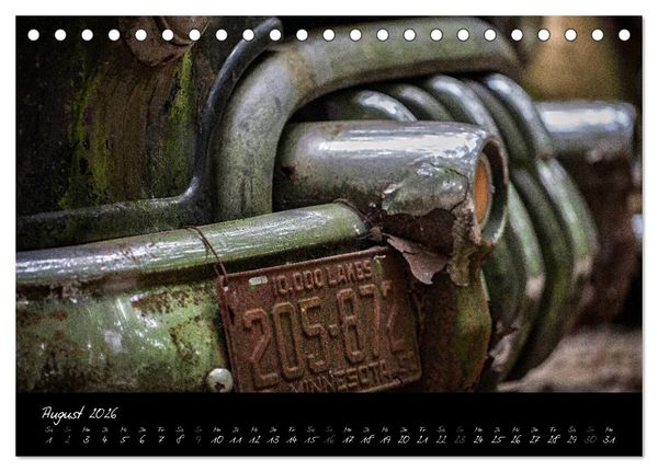 Produktbild: Oldtimer - verlassen verrostet vergessen (Tischkalender 2026 DIN A5 quer), CALVENDO Monatskalender