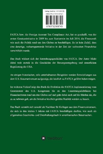 Produktbild: FATCA - Foreign Account Tax Compliance Act