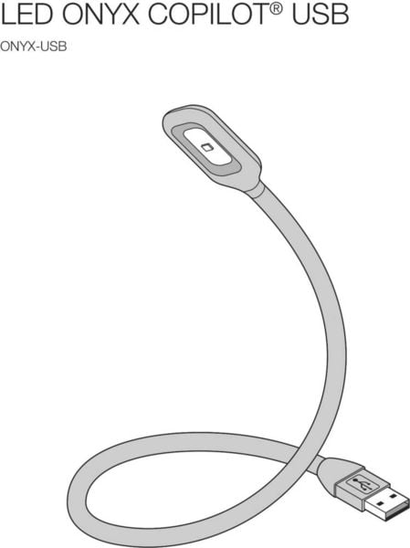 Produktbild: Osram Automotive Leselampe, LED Innenraumleuchte ONYX-USB ONYX COPILOT&reg; USB LED 5 V (L x B x H) 460 x 9 x 25 mm Biegsamer Hals, Drehbar, Schwenkbar
