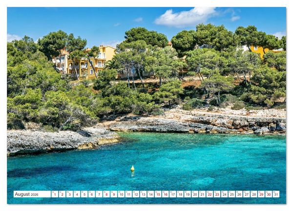 Produktbild: Mallorca - Traumhafte Buchten (Tischkalender 2026 DIN A5 quer), CALVENDO Monatskalender