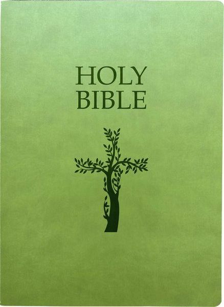 Produktbild: Kjver Holy Bible, Cross Design, Large Print, Olive Ultrasoft
