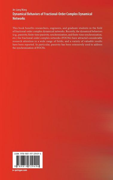 Produktbild: Dynamical Behaviors of Fractional-Order Complex Dynamical Networks