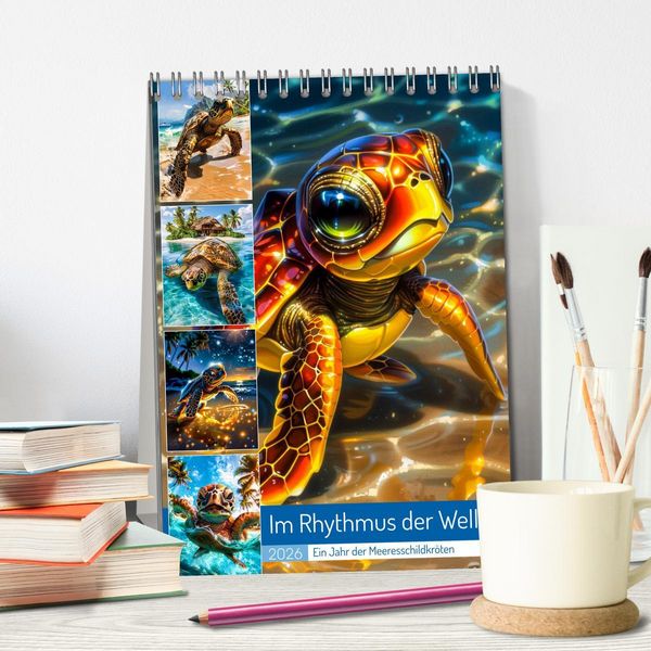 Produktbild: Im Rhythmus der Wellen (Tischkalender 2026 DIN A5 hoch), CALVENDO Monatskalender