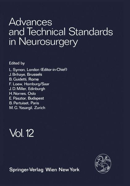 Produktbild: Advances and Technical Standards in Neurosurgery