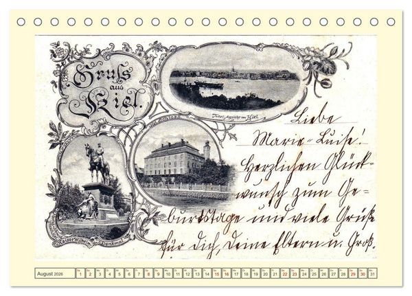 Produktbild: Gru&szlig; aus Kiel (Tischkalender 2026 DIN A5 quer), CALVENDO Monatskalender