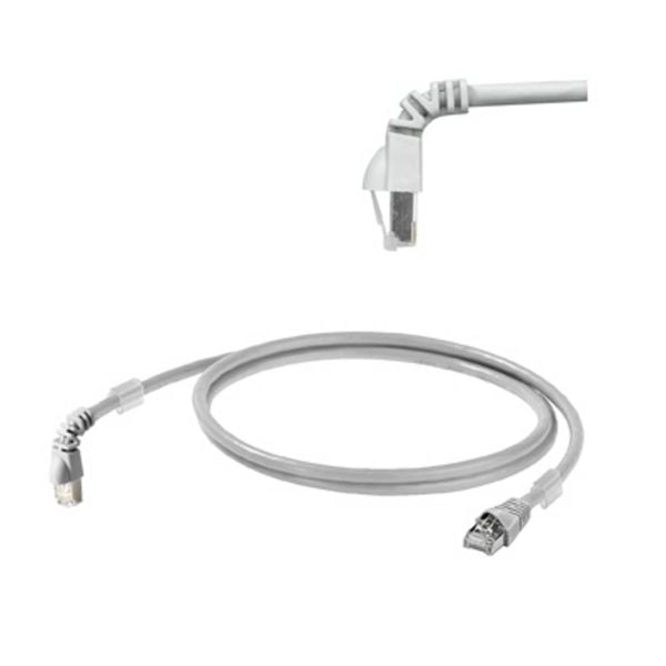 Weidmüller 1233160005 RJ45 Netzwerkkabel, Patchkabel CAT 6a S/FTP 0.50 m Grau UL-zertifiziert 1 St.