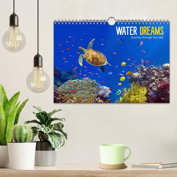 Produktbild: Water Dreams-journey through the sea (Wall Calendar 2026 DIN A4 landscape), CALVENDO 12 Month Wall Calendar