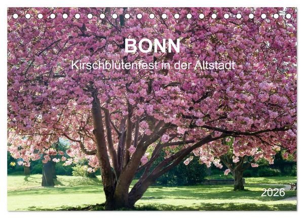 Bonn - Kirschblütenfest in der Altstadt (Tischkalender 2026 DIN A5 quer), CALVENDO Monatskalender