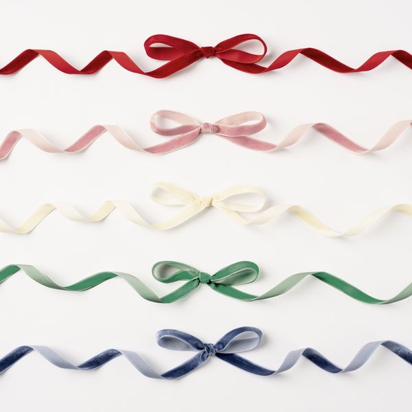 Produktbild: folia Samtb&auml;nder Classic 5 Farben 10mmx2m 5 St&uuml;ck