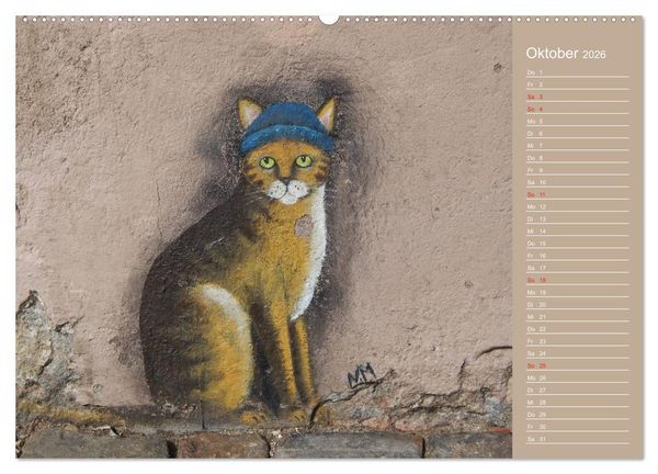 Produktbild: Flensburger Katzen (Wandkalender 2026 DIN A2 quer), CALVENDO Monatskalender