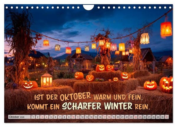 Produktbild: Bauernweisheiten - Stimmen der Natur (Wandkalender 2026 DIN A4 quer), CALVENDO Monatskalender