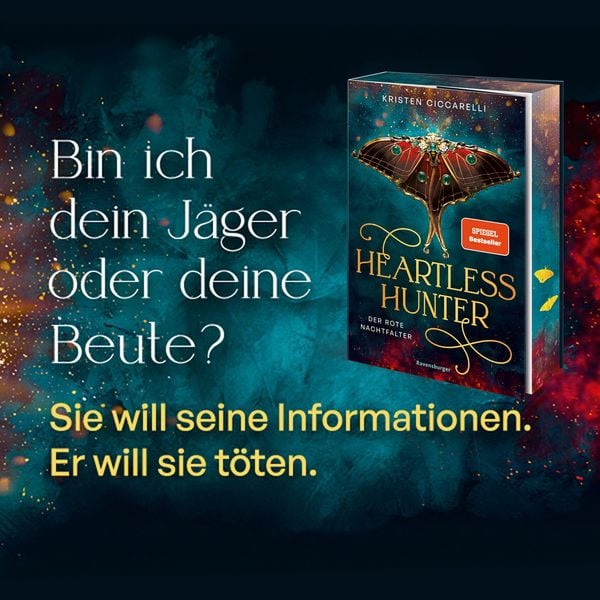 Produktbild: Heartless Hunter. Der rote Nachtfalter, Band 1