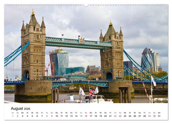 Produktbild: LONDON Willkommen in der Weltstadt (Wandkalender 2026 DIN A2 quer), CALVENDO Monatskalender