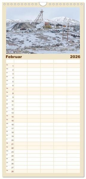 Produktbild: Familienplaner 2026 - Wo der Wind Wohnt, Amerikas Lost Places mit 5 Spalten (Wandkalender, 21 x 45 cm) CALVENDO