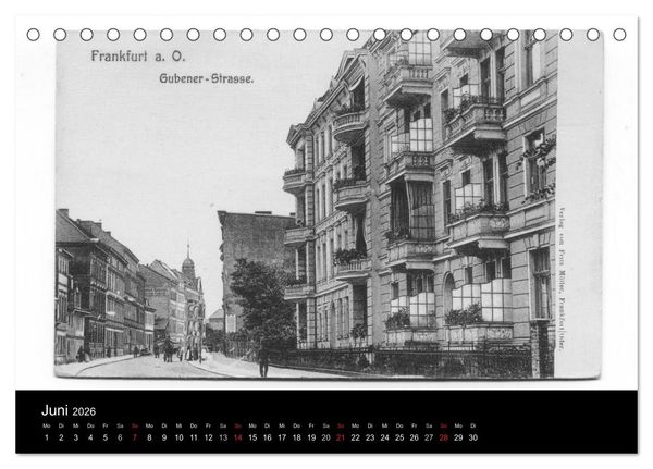 Produktbild: FFO-Geschichten. Historische Ansichtskarten aus Frankfurt (Oder) (Tischkalender 2026 DIN A5 quer), CALVENDO Monatskalender