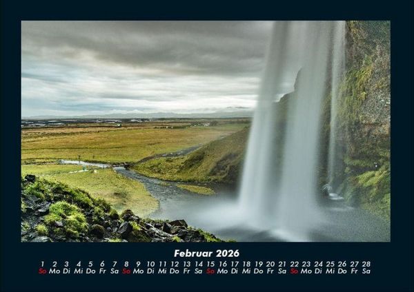 Produktbild: Wasserf&auml;lle 2026 Fotokalender DIN A4