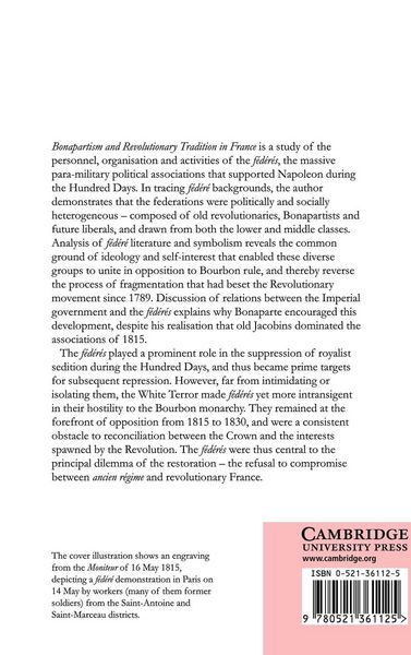Produktbild: Bonapartism and Revolutionary Tradition in France