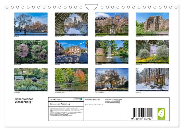 Produktbild: Sehenswertes Wassenberg (Wandkalender 2026 DIN A4 quer), CALVENDO Monatskalender