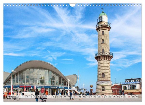 Produktbild: Hansestadt Rostock Historischer Stadtkern bis Warnem&uuml;nde (Wandkalender 2026 DIN A3 quer), CALVENDO Monatskalender