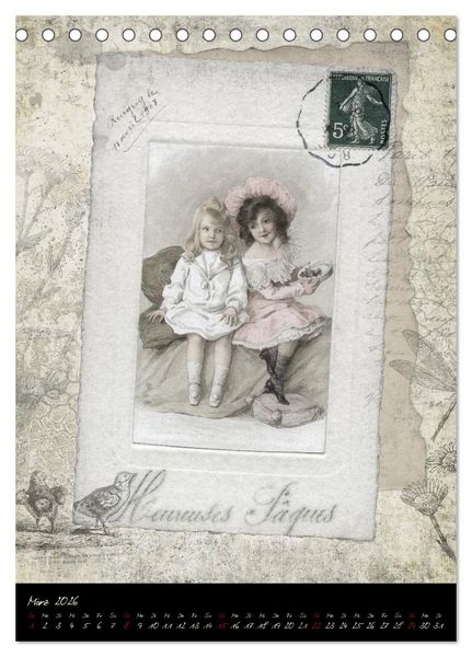 Produktbild: Vintage Welten (Tischkalender 2026 DIN A5 hoch), CALVENDO Monatskalender