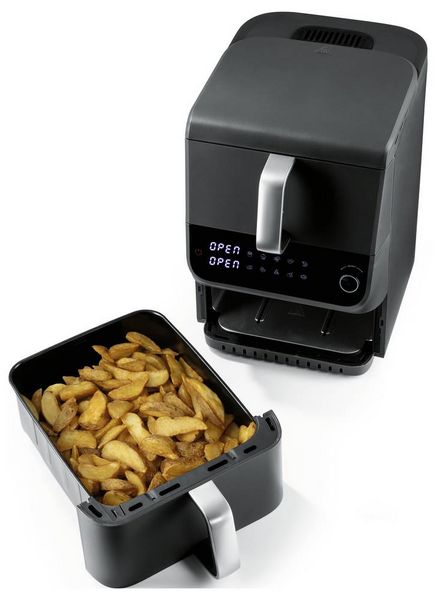 Produktbild: GourmetMaxx 16404 Hei&szlig;luft-Fritteuse 10l 2500W Antihaftbeschichtung, BPA-frei, Cool-Touch-Geh&auml;use, digitaler Timer, Grillfunktion