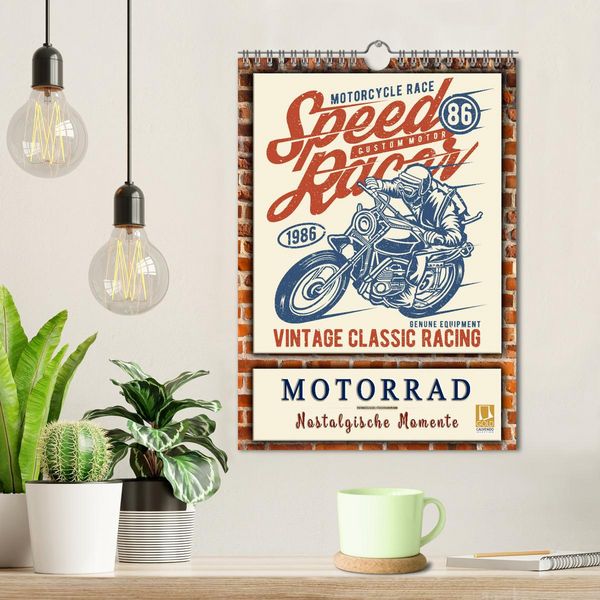 Produktbild: Motorrad - nostalgische Momente (Wandkalender 2026 DIN A4 hoch), CALVENDO Monatskalender