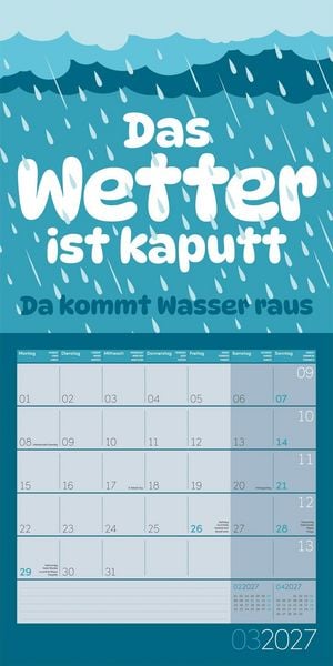 Produktbild: Einspruch Kalender 2027 - 30x30 - Art12