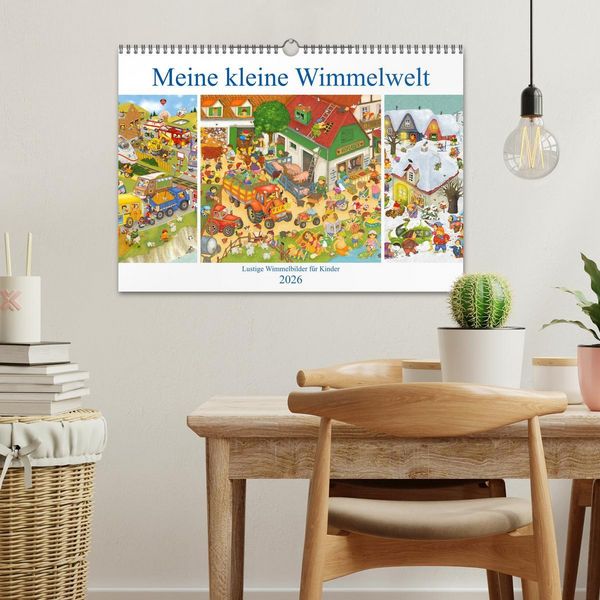 Produktbild: Meine kleine Wimmelwelt (Wandkalender 2026 DIN A3 quer), CALVENDO Monatskalender