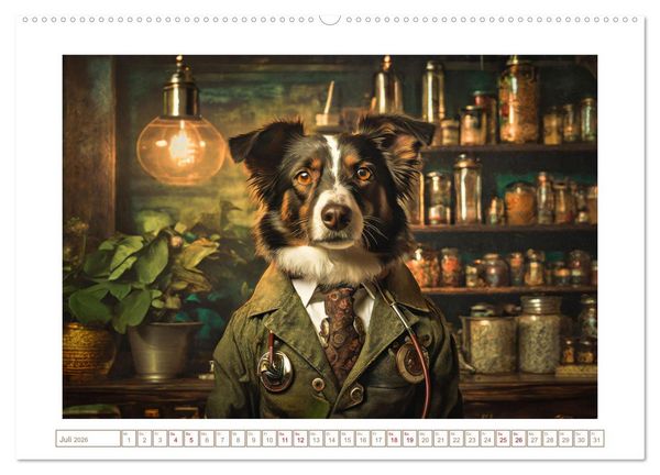 Produktbild: Wenn Hunde arbeiten (hochwertiger Premium Wandkalender 2026 DIN A2 quer), Kunstdruck in Hochglanz