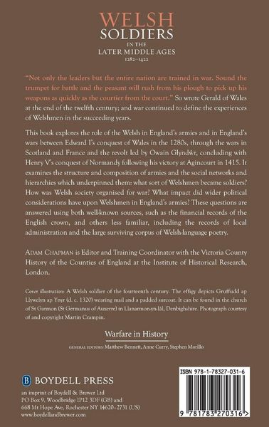 Produktbild: Welsh Soldiers in the Later Middle Ages, 1282-1422