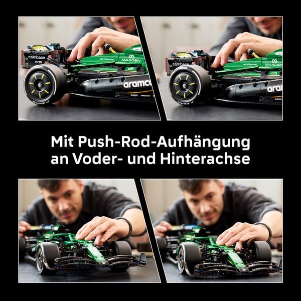Produktbild: LEGO Technic 42240 Aston Martin Aramco AMR25 Rennwagen, F1 Modellauto