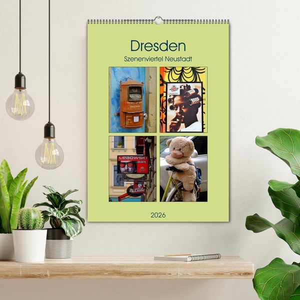 Produktbild: Dresdner Szenenviertel Neustadt (Wandkalender 2026 DIN A2 hoch), CALVENDO Monatskalender