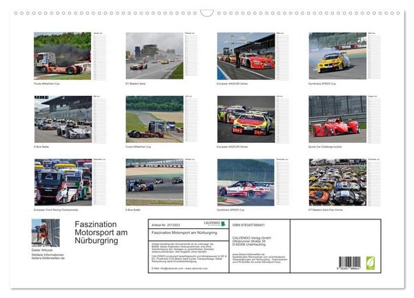 Produktbild: Faszination Motorsport am N&uuml;rburgring (Wandkalender 2026 DIN A2 quer), CALVENDO Monatskalender