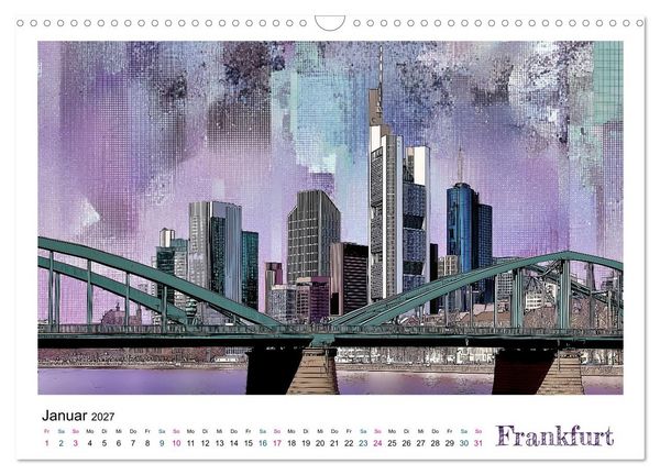 Produktbild: Stadtvisionen (Wandkalender 2027 DIN A3 quer), CALVENDO Monatskalender