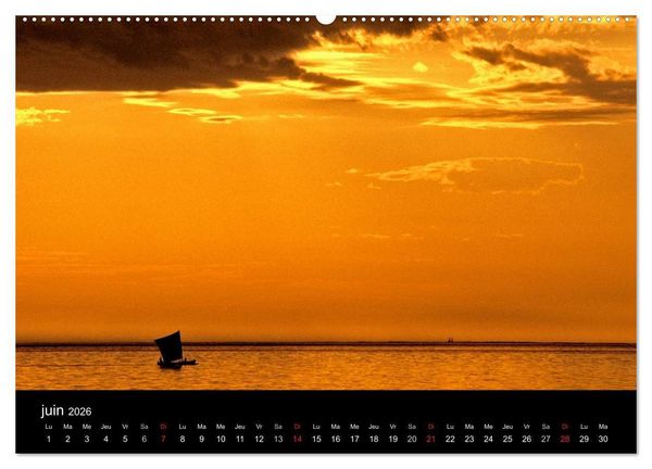 Produktbild: Madagascar L'&icirc;le aux merveilles (Calendrier mural 2026 DIN A2 vertical) calendrier de bureau