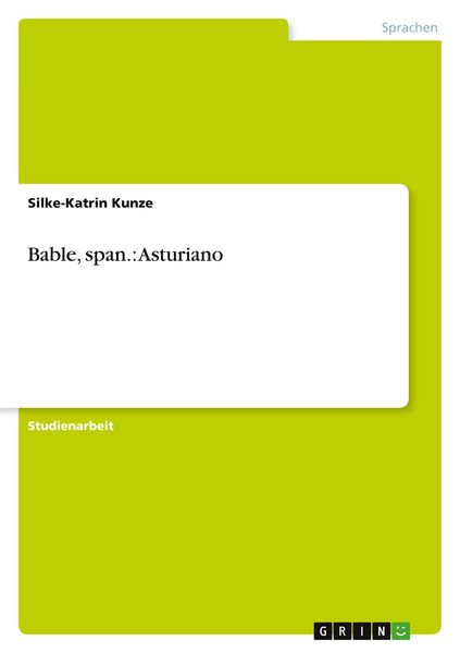 Produktbild: Bable, span.: Asturiano
