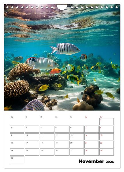 Produktbild: T&uuml;rkisblauer Genuss (Wandkalender 2026 DIN A4 hoch), CALVENDO Monatskalender
