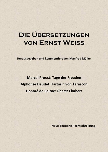 Produktbild: Die &Uuml;bersetzungen von Ernst Wei&szlig;