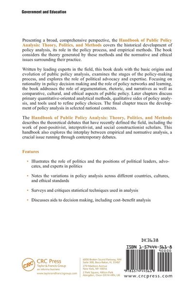 Produktbild: Handbook of Public Policy Analysis