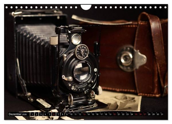 Produktbild: Historische Fotoapparate (Wandkalender 2026 DIN A4 quer), CALVENDO Monatskalender