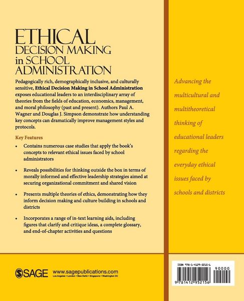 Produktbild: Ethical Decision Making in School Administration