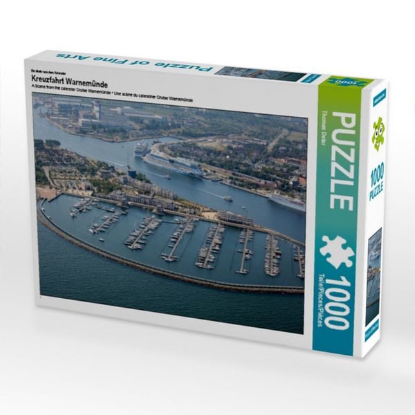 Produktbild: CALVENDO Puzzle Ein Motiv aus dem Kalender Kreuzfahrt Warnem&uuml;nde 1000 Teile Puzzle quer | 1000 Teile Lege-Gr&ouml;&szlig;e 64 &times; 48 cm Foto-Puzzle f&uuml;r gl&uuml;ckliche Stunden